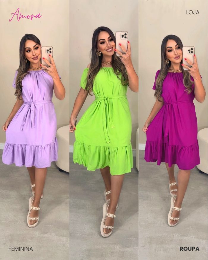 vestido helena verde lima