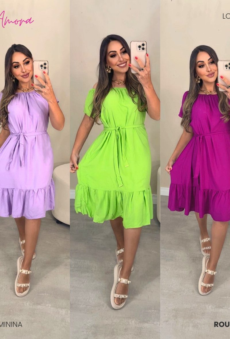 vestido helena verde lima