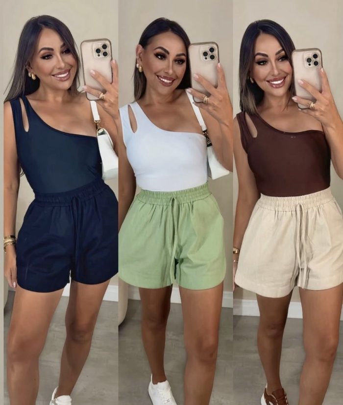 shorts de linho shorts de linho