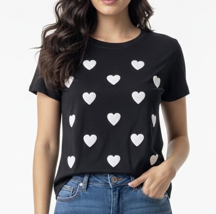 t shirt coraÇÃo t shirt coraÇÃo