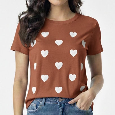 t shirt coraÇÃo t shirt coraÇÃo