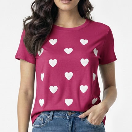 t shirt coraÇÃo t shirt coraÇÃo